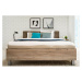 Manželská posteľ 160x200cm ciri - dub sivý/sivá
