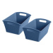 Plastové úložné boxy v súprave 2 ks Qin – Domopak