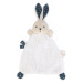 Textilný zajačik na maznanie Nature Rabbit Doudou K'doux Kaloo biely 20 cm z jemného materiálu o