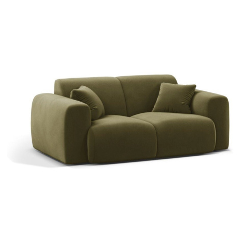 Khaki zamatová pohovka 170 cm Molino – Micadoni