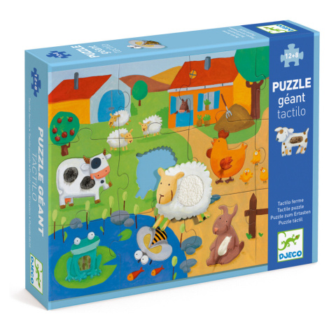 Puzzle hmatové – Farma 20 ks DJECO