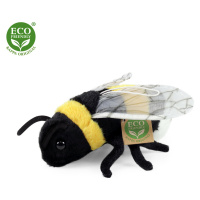 Rappa Plyšová včela, 16 cm ECO-FRIENDLY