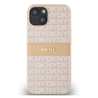 DKNY PU Leather Repeat Pattern Tonal Stripe Apple iPhone 14 DKHCP14SPRTHSLP Pink