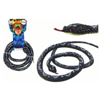 mamido Umelý Gumový Had Koralový Čierny PVC