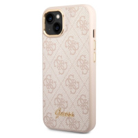 Guess PC/TPU 4G Metal Camera Outline Zadný Kryt pre iPhone 14 Max Pink