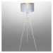 Stojacia lampa 15341S bielo-strieborná LP1