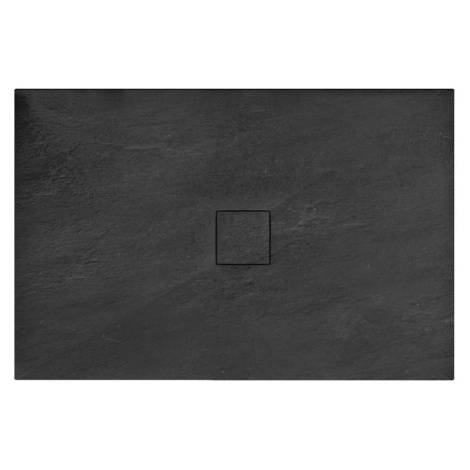 REA - Sprchová vanička Stone 90x120x4 čierna REA-K9603