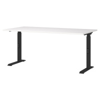 Pracovný stôl s nastaviteľnou výškou s bielou doskou 80x160 cm Downey – Germania