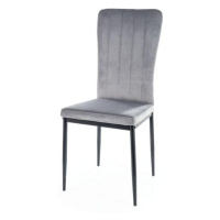 Sconto Jedálenská stolička VAGU sivá/čierna