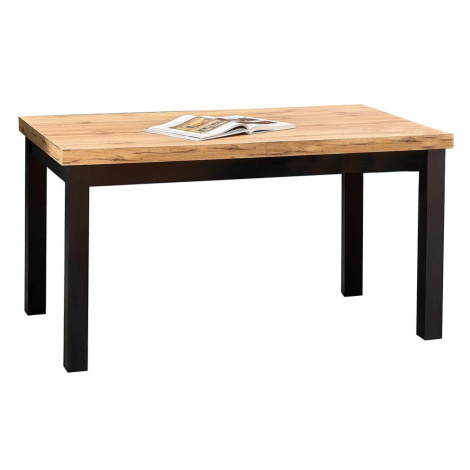 HALMAR Tiago rozkladací jedálenský stôl dub craft / čierna