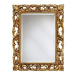 Estila Luxusné nástenné barokové zrkadlo Emociones so zdobeným zlatým obdĺžnikovým rámom 95cm