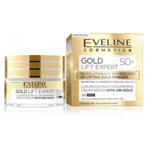 EVELINE Gold Lift Expert denný a nočný krém 50+ 50 ml