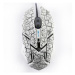 Myš drátová USB, E-blue Auroza Gaming, biela, optická, 4000DPI, e-box