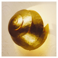 Nástenné svietidlo Snail One v zlatej