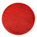 DY Červený okrúhly koberec Lora Rozmer: 100x100 cm