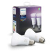 Philips Hue White and Color Ambience set 2 žiaroviek EU E27/A60 + bridge