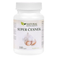 NATURAL MEDICAMENTS Super cesnak 100 tabliet