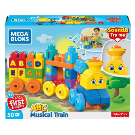 Mattel Mega Bloks Hudobný vláčik s písmenkami FWK22