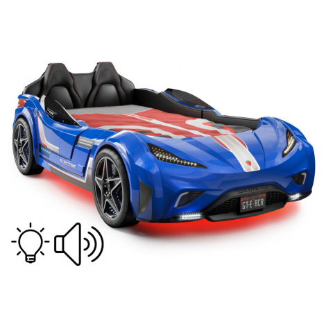 Posteľ auto 100x190 electric - modrá
