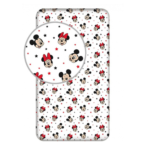 Detské prestieradlo mickey a minnie stars