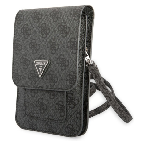 Guess PU 4G Triangle Logo Phone Bag Black