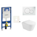 Cenovo zvýhodnený závesný WC set Geberit do ľahkých stien / predstenová montáž + WC Glacera Ava 