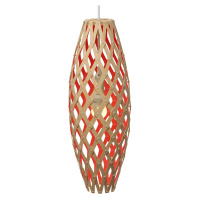 David trubridge Hinaki závesná lampa 50 cm bambusovo-červená