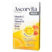 ASCORVITA Max vitamín C, D a zinok 30 tabliet