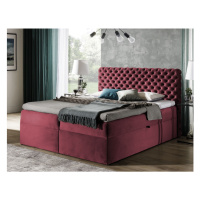 Expedo Čalúnená posteľ boxspring MARCH + topper, 140x200, riviera 59