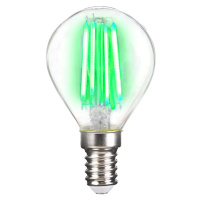 LED žiarovka E14 4 W filament, zelená