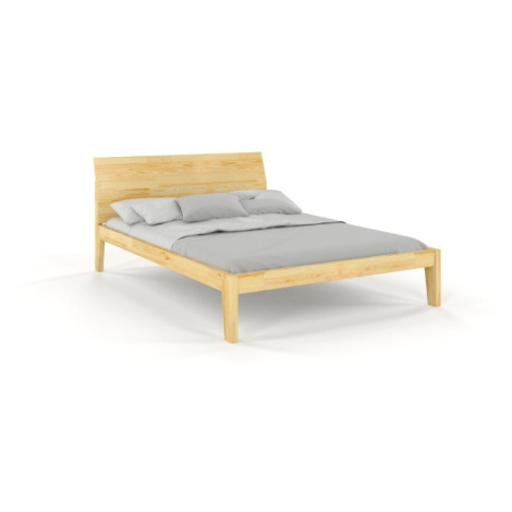 Dvojlôžková posteľ z borovicového dreva 160x200 cm v prírodnej farbe Agava – Skandica