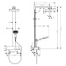 Hansgrohe Rainfinity, Showerpipe 250 1jet EcoSmart s termostatom ShowerTablet 350, čierna matná,