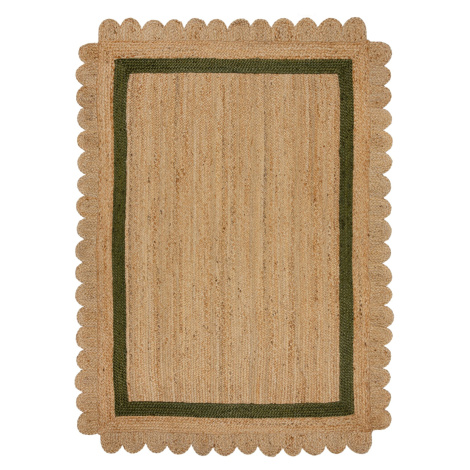 Kusový koberec Grace Jute Natural/Green Rozmery kobercov: 160x230 Flair Rugs