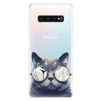 Odolné silikónové puzdro iSaprio - Crazy Cat 01 - Samsung Galaxy S10+