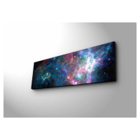 Obraz s LED osvetlením NOČNÁ GALAXIA 30 x 90 cm