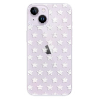 Odolné silikónové puzdro iSaprio - Stars Pattern - white - iPhone 14