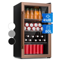 Klarstein Beersafe XXL, chladnička, 80 l, 3 police, energet. trieda E, panoramatické sklenené dv