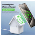 W20 4-in-1 House-shaped Magnetic Wireless Charger Stand 15W White