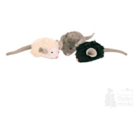 Hračka pre mačky Myš mikročip so zvukom catnip 6cm TR