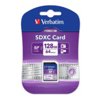 Verbatim paměťová karta Secure Digital Card Premium U1, 128GB, SDXC, 44025, UHS-I U1 (Class 10)