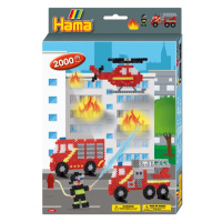 Hama Midi -  darčeková sada - hasiči  - 2000 ks