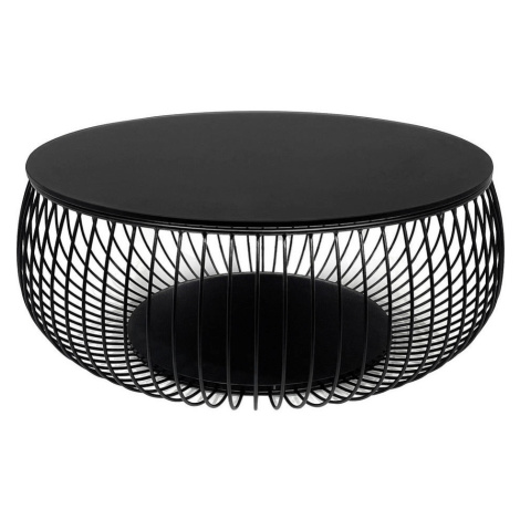 Livetastic KONFERENČNÝ STOLÍK, čierna, kov, sklo, 86/86/35 cm