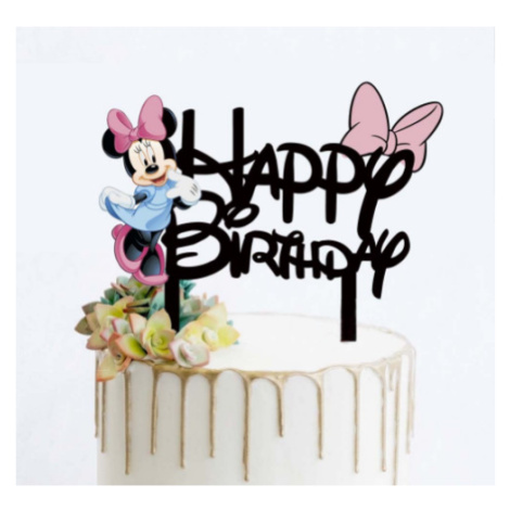 Minnie Happy Birthday topper na tortu - Cakesicq - Cakesicq