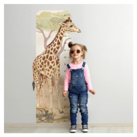 Detský výškový meter na stenu s motívom žirafy
