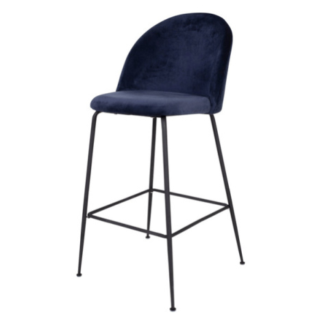Sconto Barová stolička LOESONNI modrá/čierna Houseland
