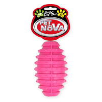 Petnova hračky pre zvieratá TPR RUGBYBALL PINK hračka pre psa 10 cm