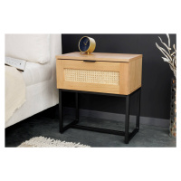 LuxD Dizajnový nočný stolík Pacari 50 cm dub