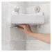 Biele rohové samodržiace plastové kúpeľňové poličky v súprave 2 ks EasyStore - Joseph Joseph