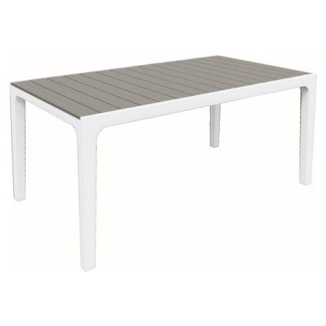 Záhradný stôl Keter Harmony biely / svetlo-sivý