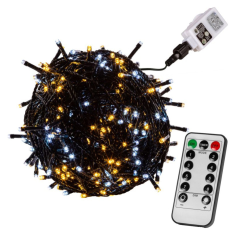 VOLTRONIC Svetielka 5 m, 50 LED, teplá/stud.biela + ovládač VOLTRONIC®